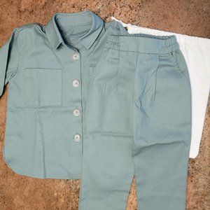 2T Toddler Cotton Suit 2 Piece suit